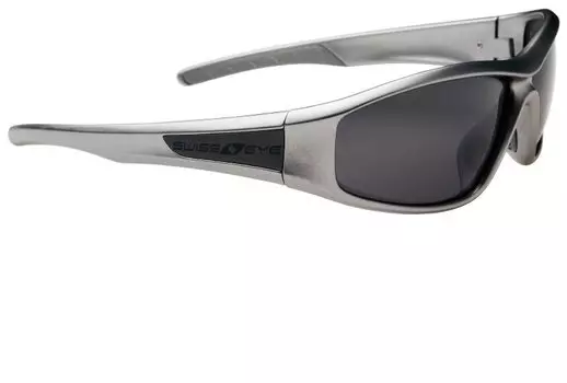 Очки велосипедные SWISSEYE Bedretto, для стрельбы, оправа "титан", линзы дымчатые поляризационные, 14544