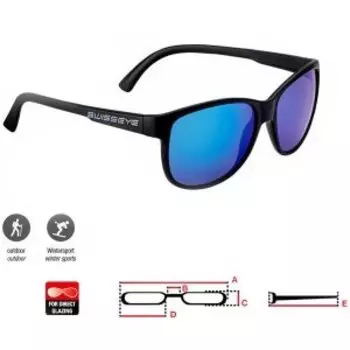 Очки велосипедные SWISSEYE Cleanocean 1, солнцезащитные, спортивные, black matt - smoke BW Revo, 31601