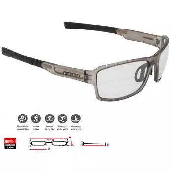 Очки велосипедные SWISSEYE Freestyle, солнцезащитные, crystal grey matt/black - photochromic clear-smoke, 14420