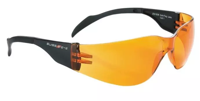Очки велосипедные SWISSEYE Outbreak, спортивные, оправа чёрная, линзы оранжевые, 14005