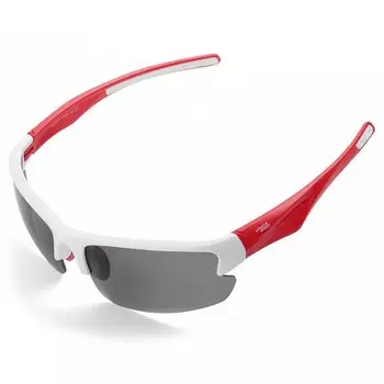 Очки велосипедные Vinca Sport, матово-белая с красным оправа с серыми линзам, VG 067 white/red