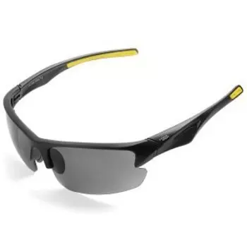 Очки велосипедные Vinca Sport, матово-черная с минтом оправа с серыми линзам, VG 067 black