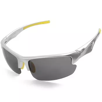 Очки велосипедные Vinca Sport, матово-черная с минтом оправа с серыми линзам, VG 067 grey