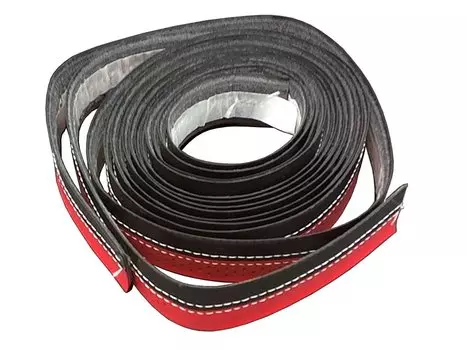 Оплётка на руль VELO VLT-007, полиуретан, динна 2м, ширина 3см, черно-красная, VLT-007 Black/RED