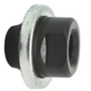 Ось /гайка конусная M-Wave TI-627A Cr-Mo под резьбу 3/8" с пыльником, черная, 6-604