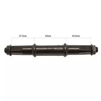 Ось каретки FIRST 3UM, 37,5-52-40,5, под гайки, ширина каретки 68мм, длина оси 130мм, 3UM