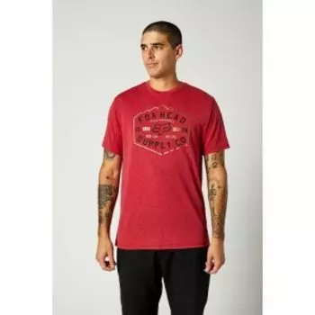 Футболка велосипедная Fox Backbone SS Tech Tee, Chili, 2021