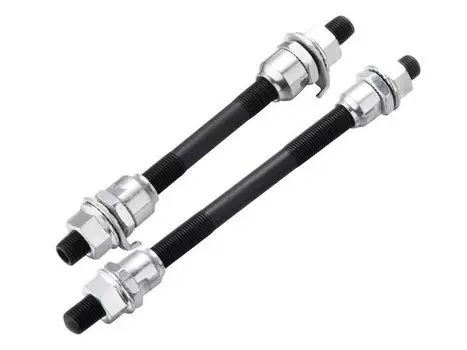 Ось передней втулки KENLI, под гайку, с конусами, 3/8x100x140 мм, AM-901F