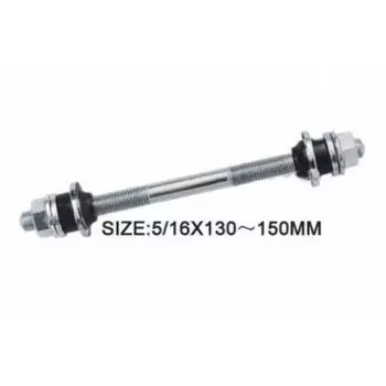 Ось передней втулки SUNTEK CZ-25, с пыльниками, 140 мм, 5/16", CZ-25