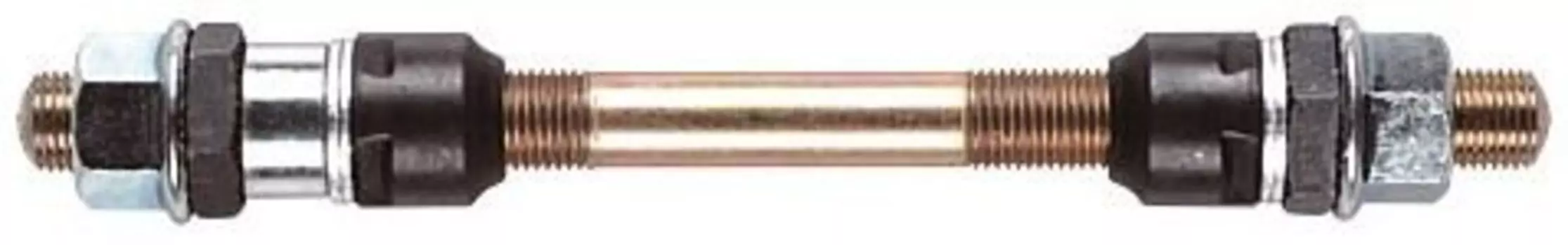 Ось велосипедная M-Wave, передняя, сталь, с конусами, под гайку, 9.5х140 мм, серебристый, 6-621