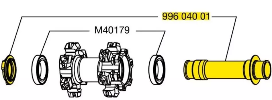 Ось велосипедная Mavic передней втулки Crossmax ST QR20, 99604001