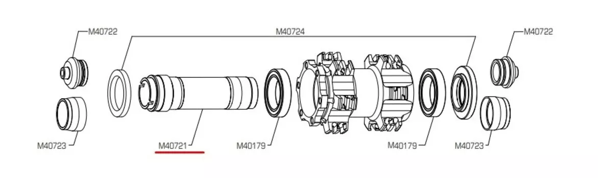 Ось велосипедная Mavic передней втулки Crossmax Xl Disc, M40721