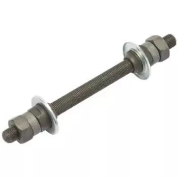 Ось велосипедная Stels, для передней втулки, 9х140, с гайками, шайбами и конусами, 130160, LU053590