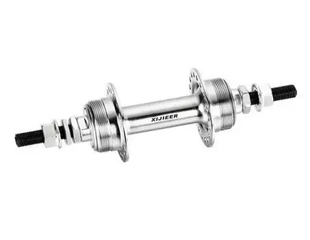 Ось велоспедной втулки U-Link, задняя, сталь, с конусами, гайками, контрагайками и шайбами, 3/8'' х 190мм, GL-G02-R