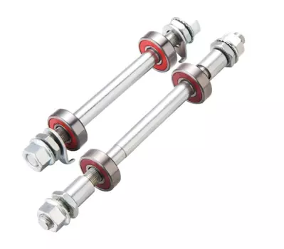 Ось втулки задняя Kenli, 3/8''х130х190мм, для фэтбайка, с промподшипниками и гайками, KL-902R