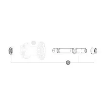 Ось задней втулки Mavic Crossmax Pro ITS4 148 мм + подшипники, V2370801