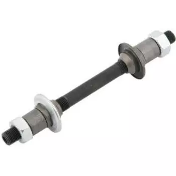 Ось задней втулки QUANDO KT-207R, под эксцентрик, с гайками, шайбами и конусами, 130049