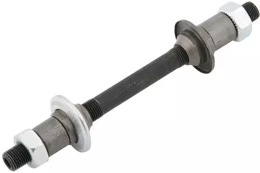 Ось задней втулки QUANDO KT-207R, под эксцентрик, с гайками, шайбами и конусами, 130049