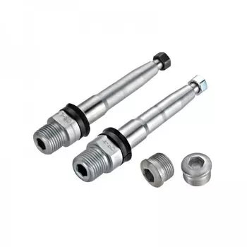 Оси для велопедалей WELLGO, комплект, серебристый, K001