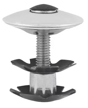 Паук-фиксатор M-WAVE, 1 1/8" с болтом для AHEAD-систем, серебристый, 5-390571