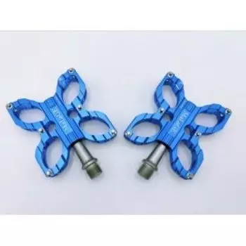 Педали алюминиевые MALAG CNC, 85х80х18, ось CrMo 9/16-20TPI, 1 подшипник + 1 втулка скольжения, сменные шипы, mlg-AX05