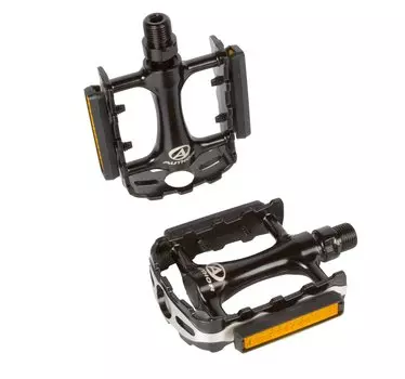 Педали AUTHOR APD-315-Alu литые облегченные ось Cr-Mo, серебристо- черный, 8-34152002