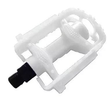 Педали детские, Vinca Sport VP 831 9/16" white, ось 9х16, 90х77мм, пластиковые, белые.