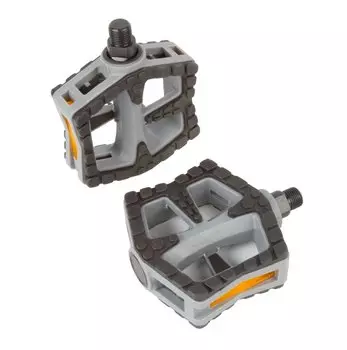 Педали для велосипеда Author пластиковые APD-990-Nsl широкие с резиновыми накладками 8-34053010