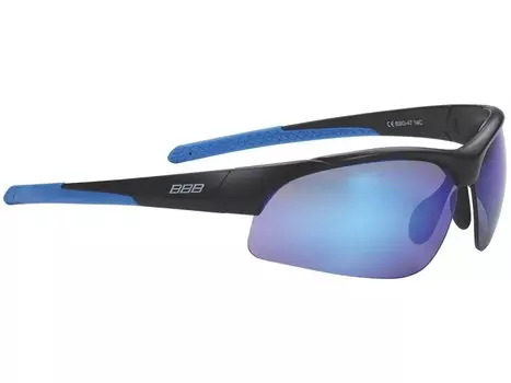 Очки велосипедные BBB Impress PC, сменные линзы жёлтые+прозрачные, мешочек, чёрно-синие, BSG-47