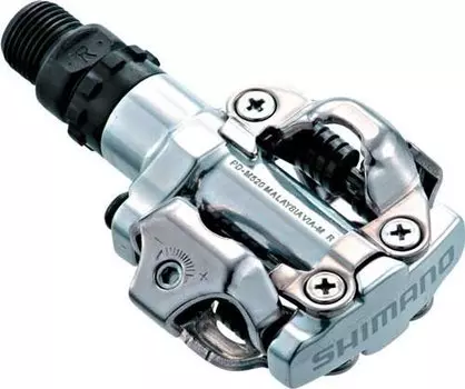 Педали для велосипеда Shimano M520, с шипами, серебристые, EPDM520S