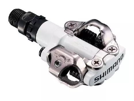 Педали для велосипеда Shimano M520W, SPD, с шипами, белые, EPDM520W