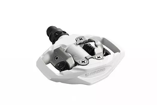 Педали для велосипеда Shimano M530, SPD, с шипами, белые, EPDM530W