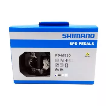 Педали для велосипеда Shimano M530, SPD, с шипами, цвет черный EPDM530