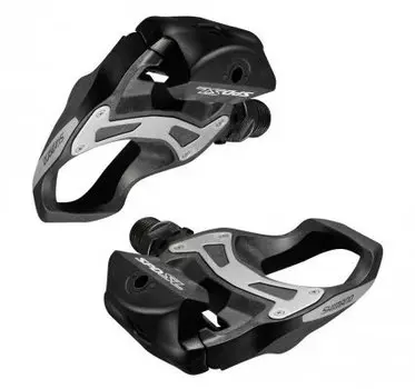 Педали для велосипеда Shimano PD-R550, без отражателей, с шипами, серые, EPDR550G