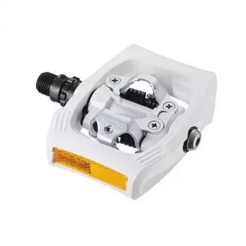 Педали для велосипеда Shimano T400, SPD CLICK'R, с шипами SH56, белые, EPDT400WR