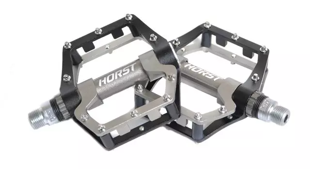 Педали HORST, алюминий H18, ось Cr-Mo, с 2мя герметичными промподшипниками, 385 г, 00-170829