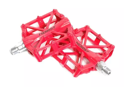 Педали HORST, алюминий H36, широкие, с 2-мя герметичными промподшипниками, 420 г, красные, 00-170838