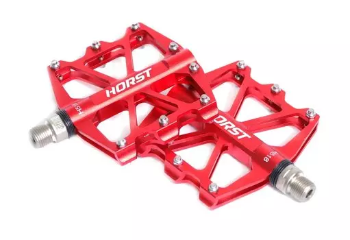 Педали HORST, алюминий H518, широкие, ось Cr-Mo с 4-мя герметичными промподшипниками, 00-170841