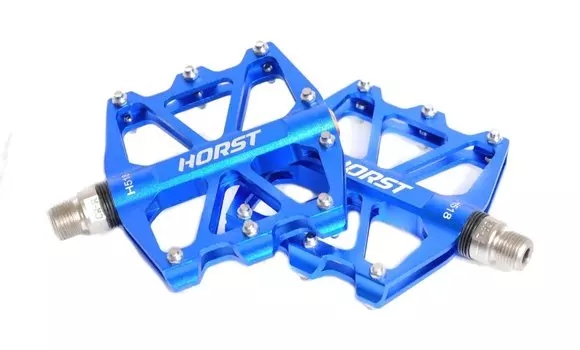 Педали HORST, алюминий H518, широкие, ось Cr-Mo с 4-мя герметичными промподшипниками, 00-170840