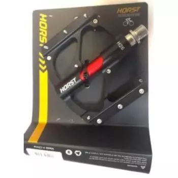 Педали HORST H26 ось Cr-Mo с 2-мя герм. промподш. + 1 DU черные, 00-170860
