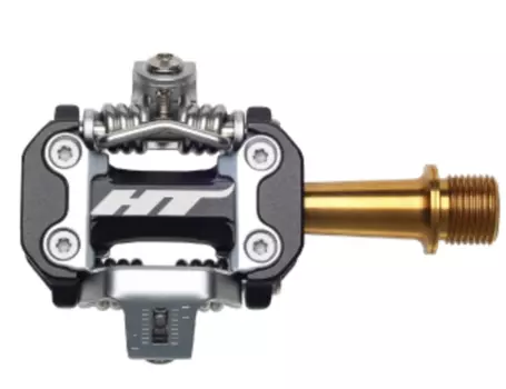 Педали HT M2T Stealth Black/Gold, M2TXXX1J01B1X1