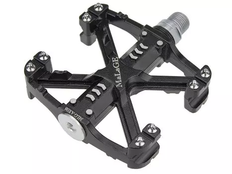 Педали MALAGE mlg-AX08, алюминиевые, 90х83х24мм, ось CrMo, mlg-AX08 black