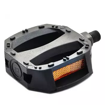 Педали пластиковые детские Vinca Sport 78x88мм, ось 1/2", 1 balls, черные, без упаковки, VP 629 B1