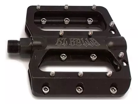 Педали TBS KP-208-BP, DH, алюминиевые, ось Сr-mo, с подшипниками, cменные шипы, PEDAL KP-208-BP