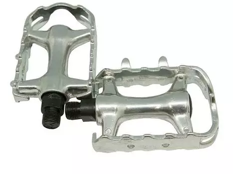 Педали TBS KP-384, MTB, алюминий, 9/16", серебристые, KP-384