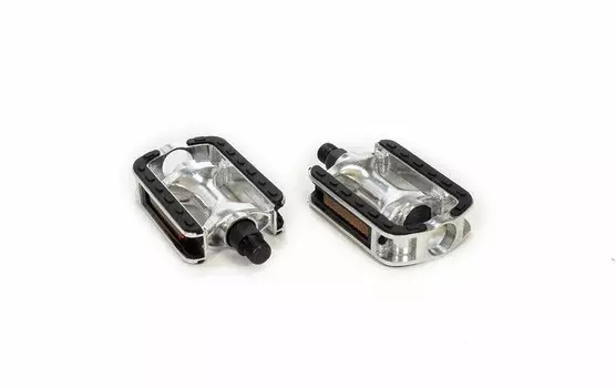 Педали TRIX CITY алюминиевые, 103x72мм, резьба 9/16", серебристые, HF-825, silver