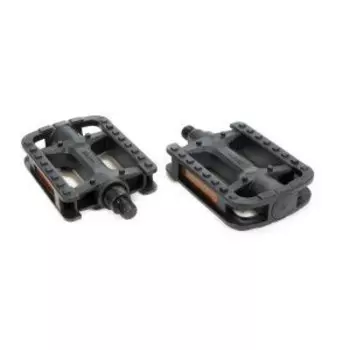 Педали TRIX CLASSIC пластиковые, 112x78мм, резьба 1/2", с шипами, черные, PD-TX-826-1x2-BK