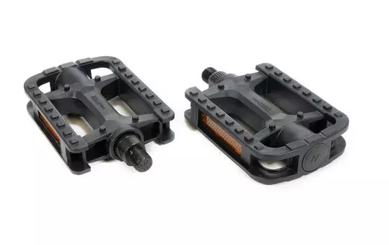 Педали TRIX CLASSIC пластиковые, 112x78мм, резьба 1/2", с шипами, черные, PD-TX-826-1x2-BK