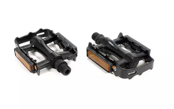 Педали TRIX MTB алюминиевые, 100x80мм, резьба 9/16", черные, PD-TX-893-9x16-BK