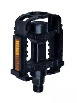 Педали Vinca Sport пластиковые детские, 90x77мм, ось 1/2", 1 balls, черные, VP 831 B1 1/2" black